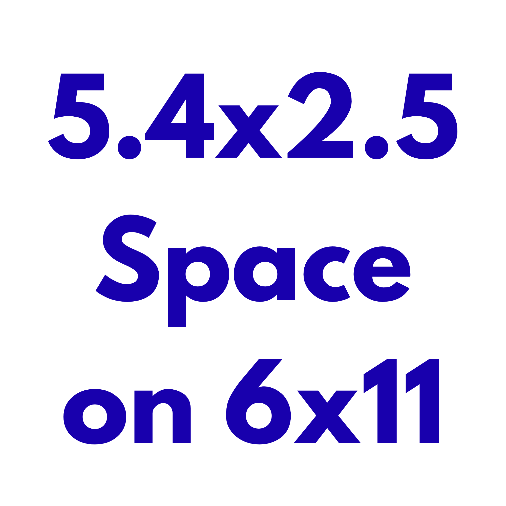 Double Space 5.4x2.5