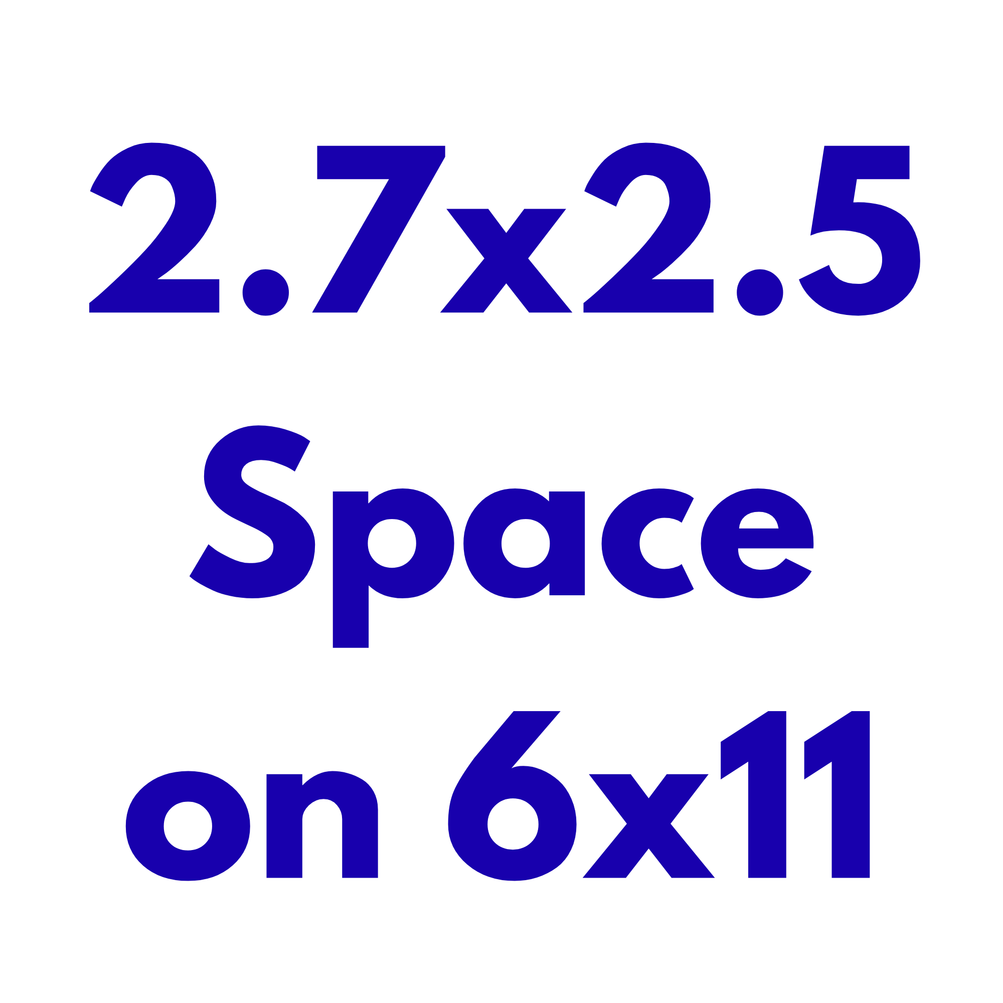 2.75x2.5 Space
